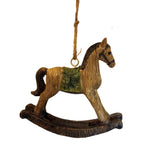 Schaukelpferd zum Aufhängen - Nostalgie Weihnachtsdeko