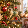 Schaukelpferd zum Aufhängen - Nostalgie Weihnachtsdeko