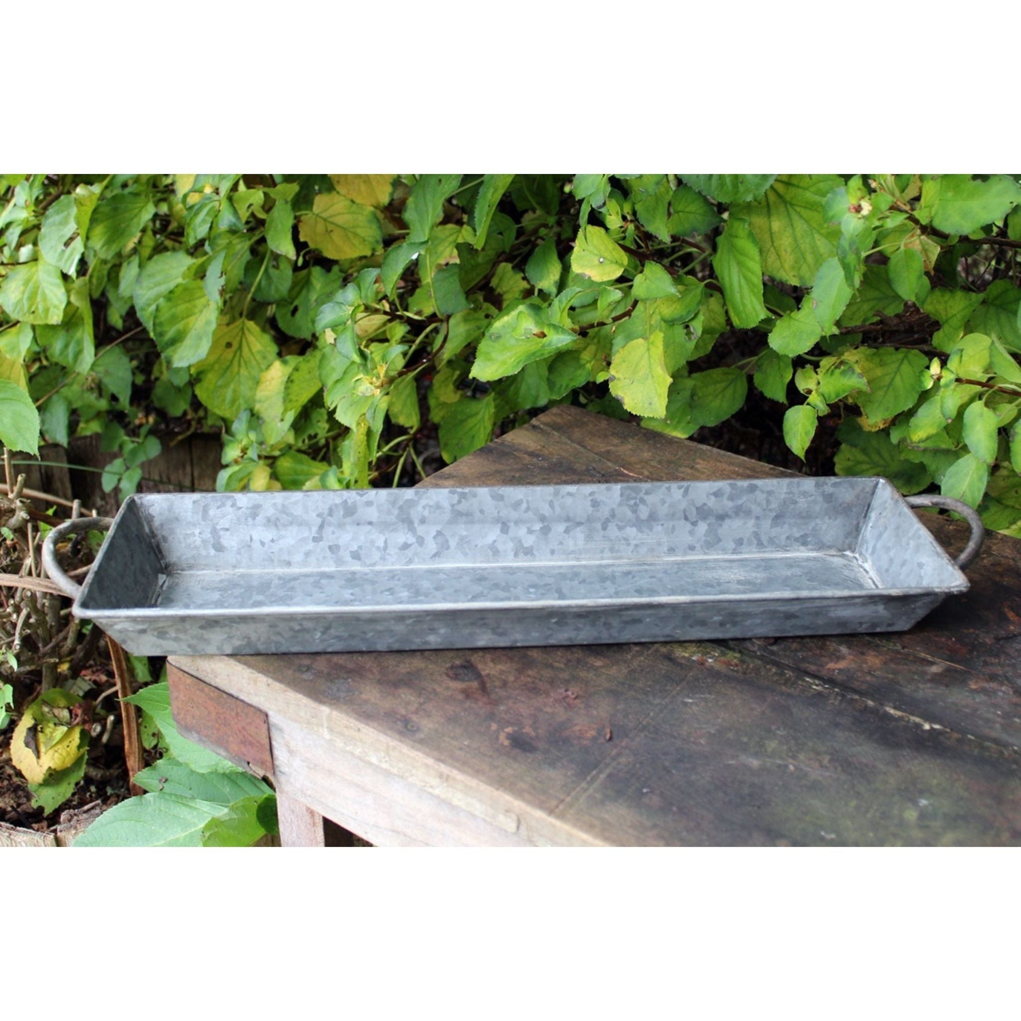 Zink Tablett Vintage Shabby Chic 58cm