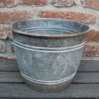 Zink Pflanztopf Vintage Landhaus Stil H21cm