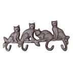 Garderobenleiste Katzen 4 Haken