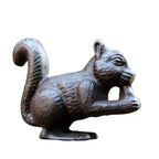 Gusseisen Eichhörnchen Gartenfigur Antikbraun Landhaus 13,5 cm