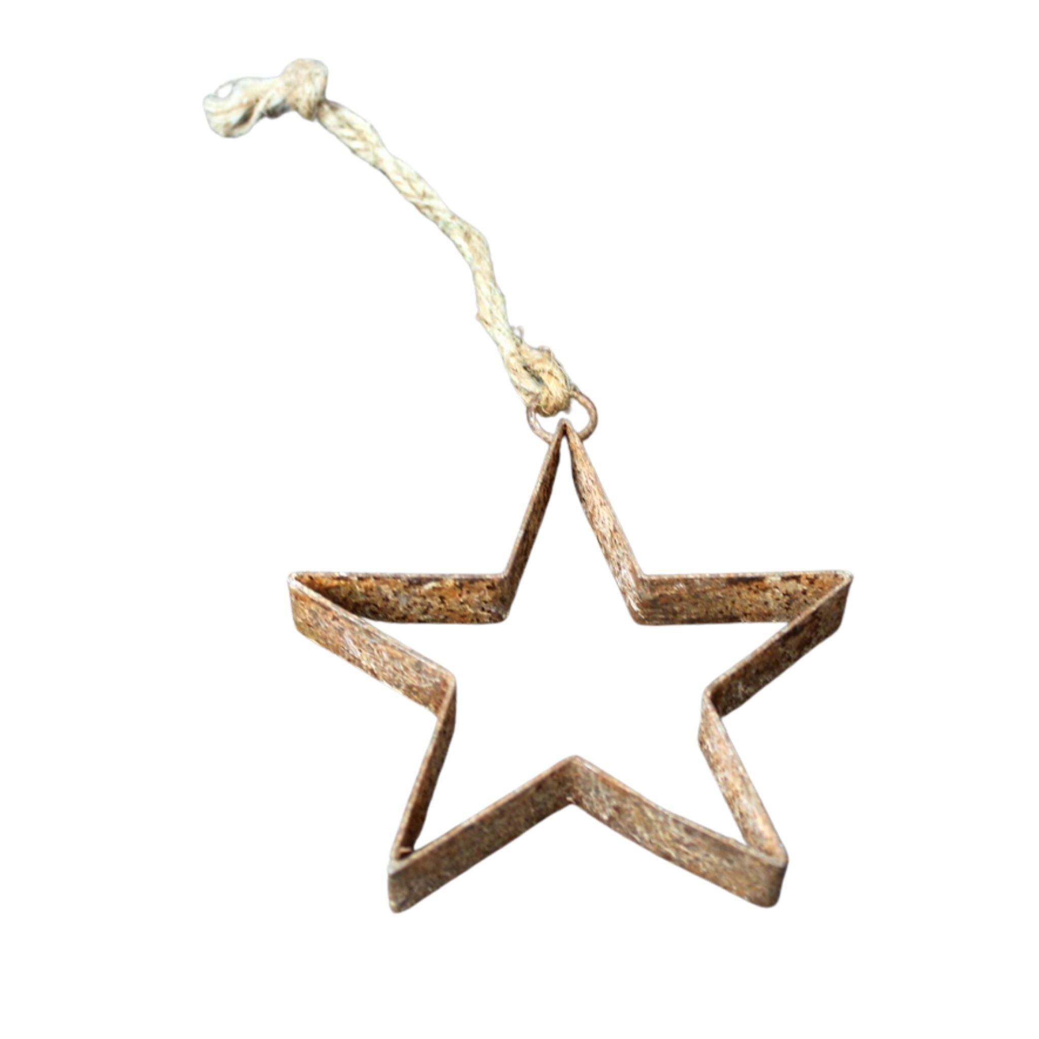 Christbaumschmuck Rost Stern D10cm
