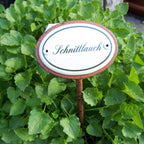 Kräuternamenschild Emaille Kräuterstecker Pflanzenstecker Auswahl treffen