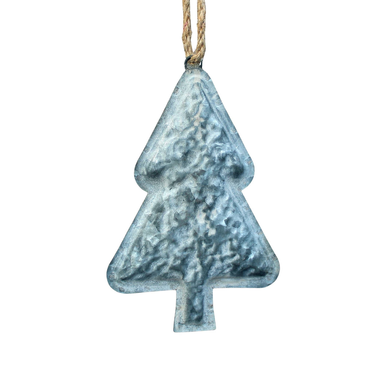Deko Tannenbaum Zink zum Aufhängen 20 cm