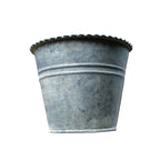 Blumentopf Zinkoptik Vintage-Stil 10,5cm