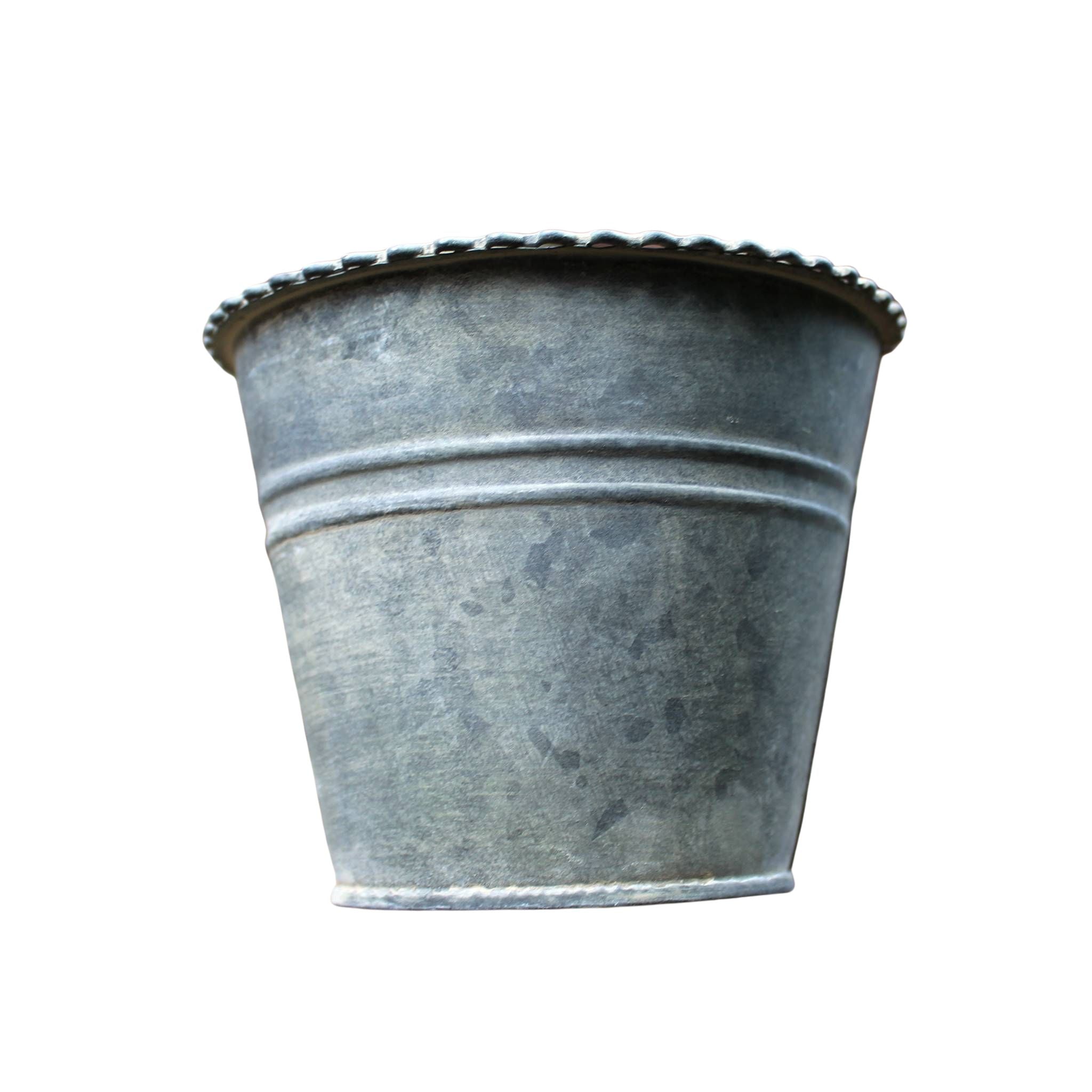 Blumentopf Zinkoptik Vintage-Stil 10,5cm