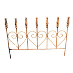 Rankgitter Edelrost mit Herzmotiv, H48 x B53 cm