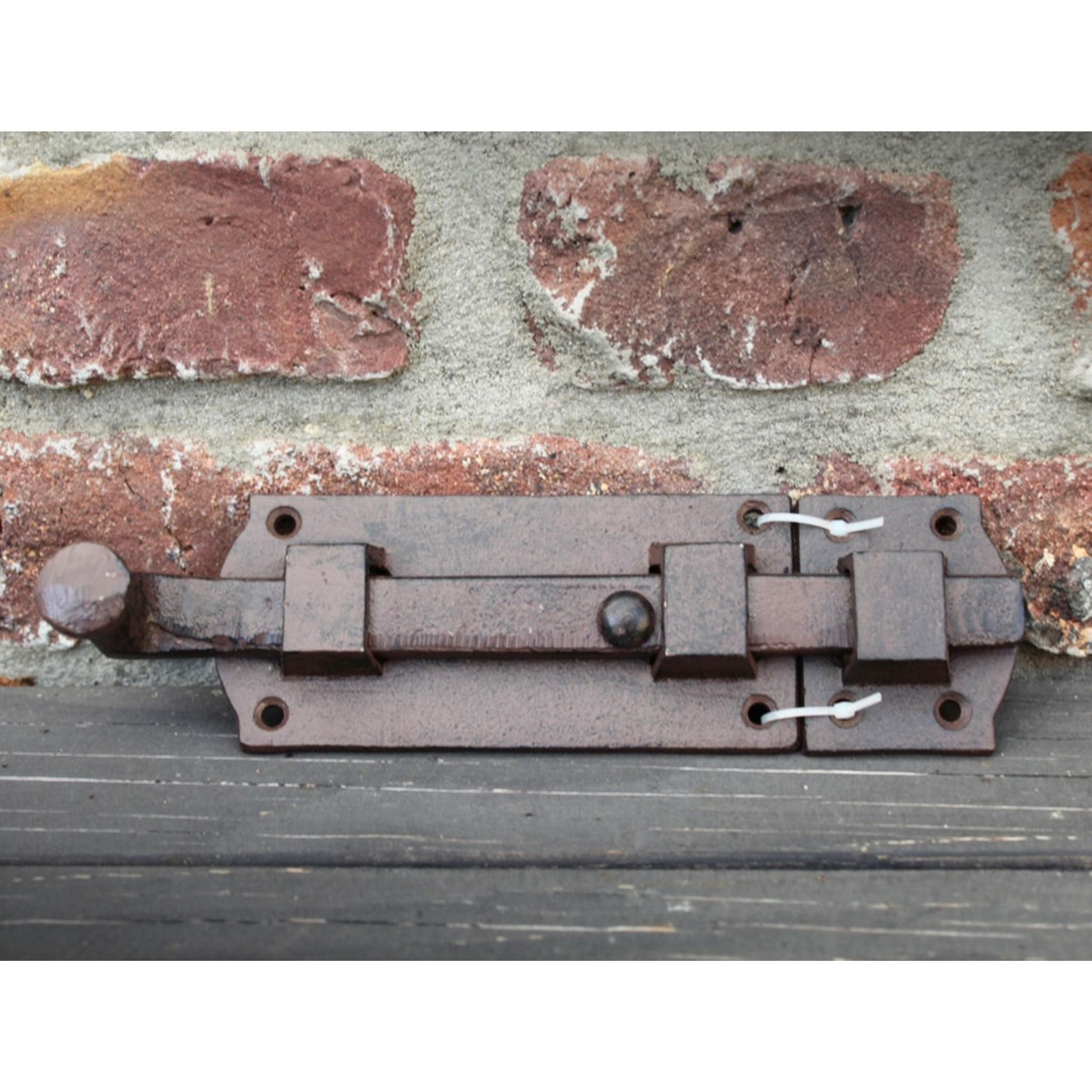 Türriegel Torriegel Gusseisen Antikbraun Nostalgie 23cm