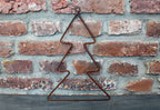 Tannenbaum zum Hängen Edelrost Eisen Landhausstil 35x24cm