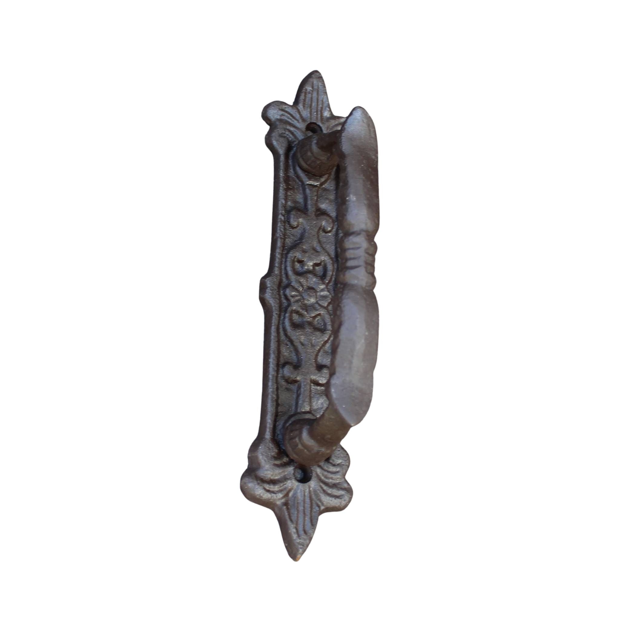 Türgriff Handgriff Gusseisen Antikbraun Antikstil H13,5cm