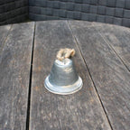 Mini Zinkglocke zum Aufhängen Shabby Chic 5 cm