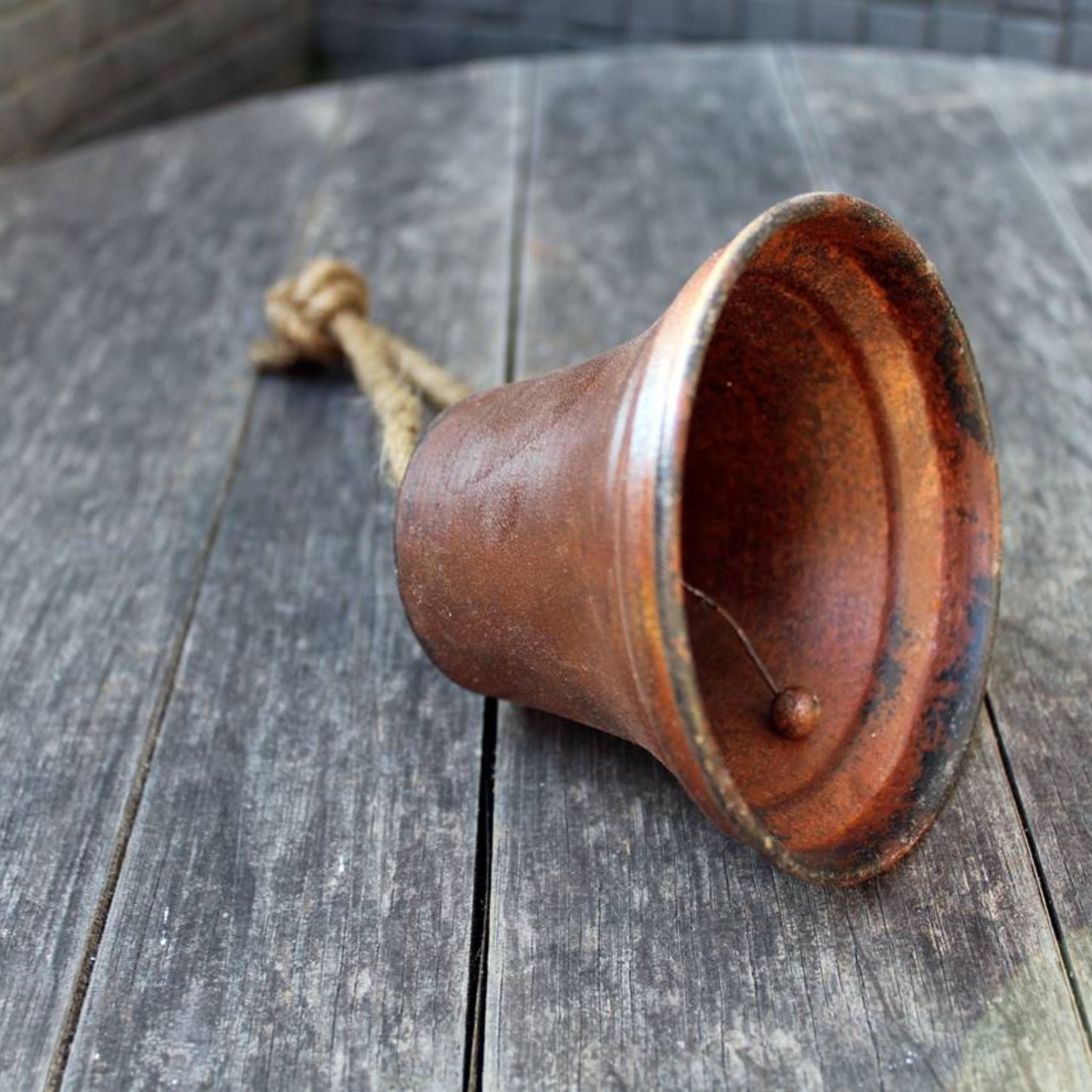 Deko Glocke Rost rustikal