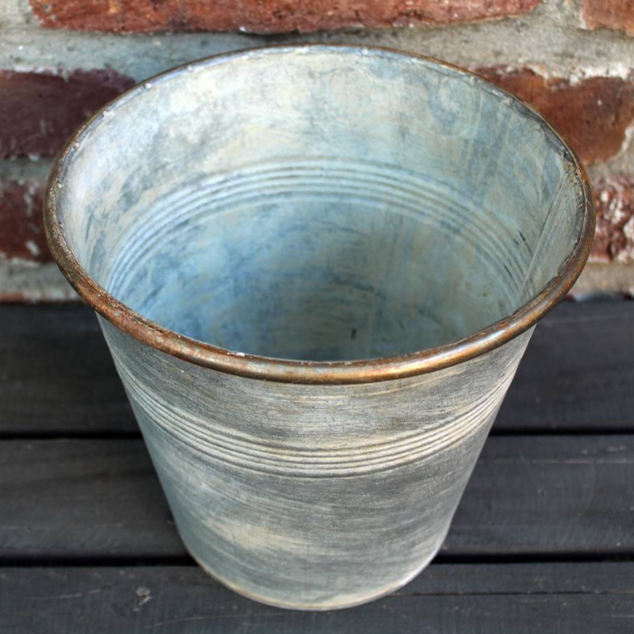Pflanzschale Zink H19,5cm