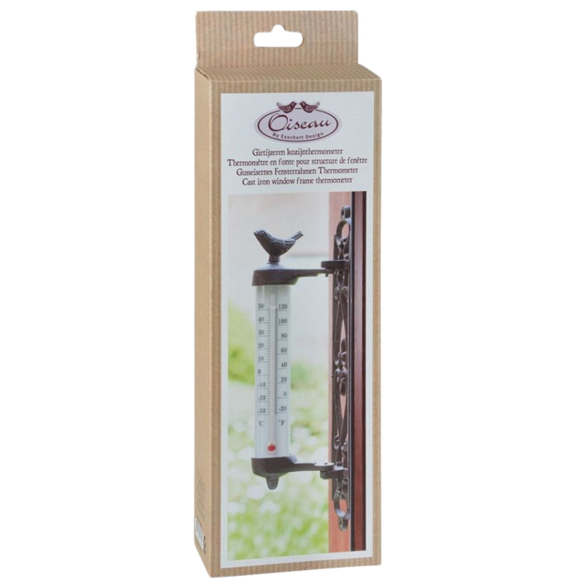 Wand Thermometer Vogel Gusseisen Landhausstil