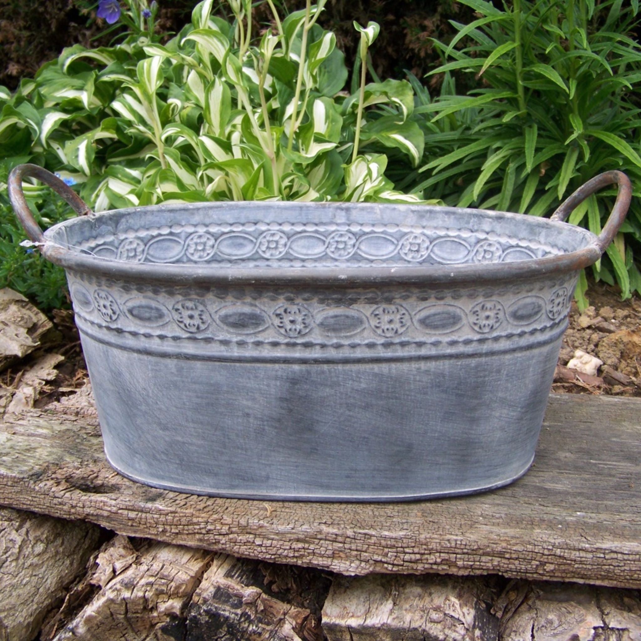 Pflanzkübel Ornament oval