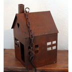 Lichthaus Metall rostbraun
