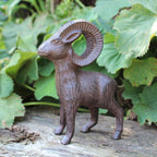 Gartenfigur Steinbock Gusseisen
