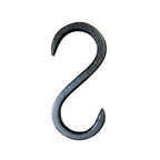 S Haken Gusseisen antikschwarz 10 cm