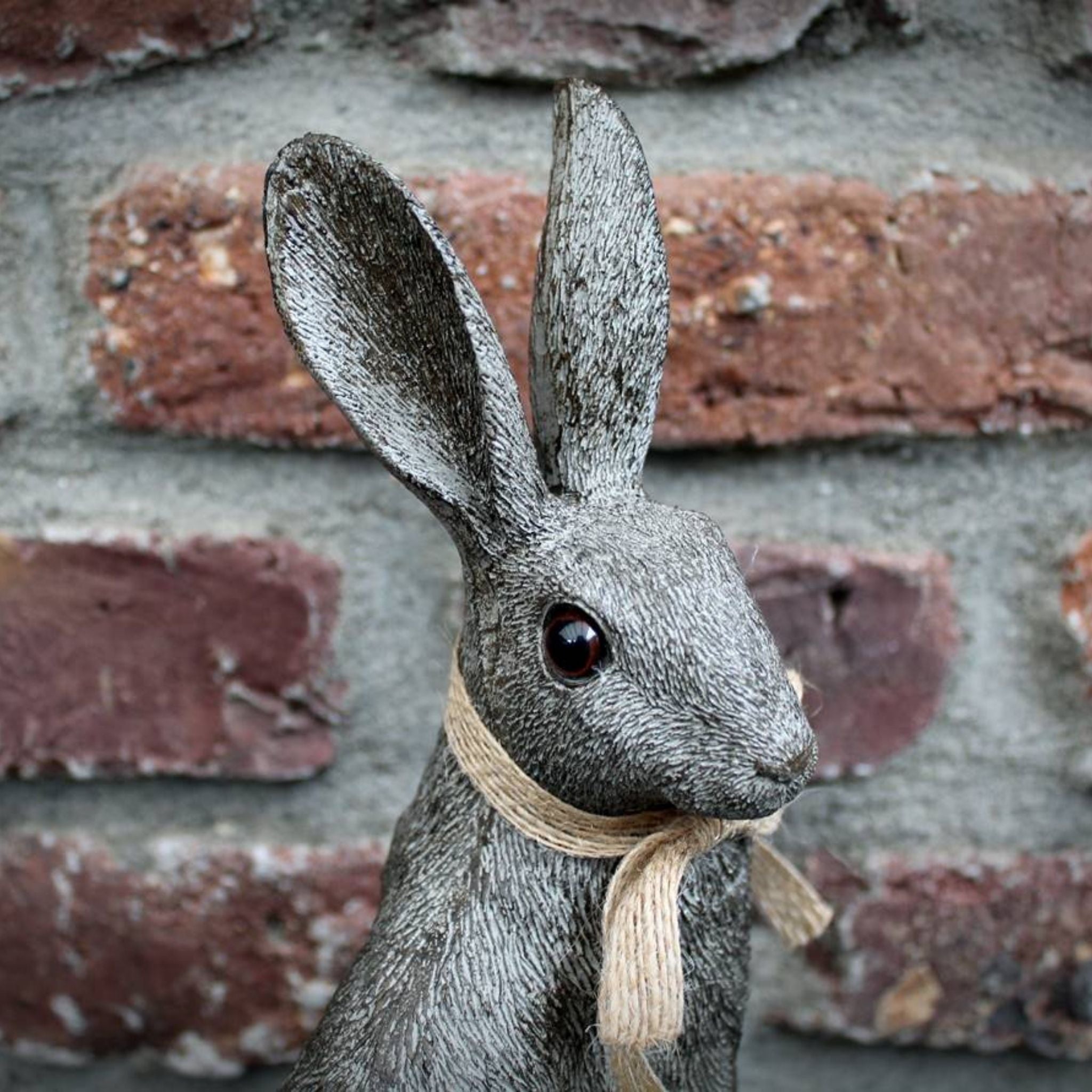 Dekofigur Hase grau H25,5cm
