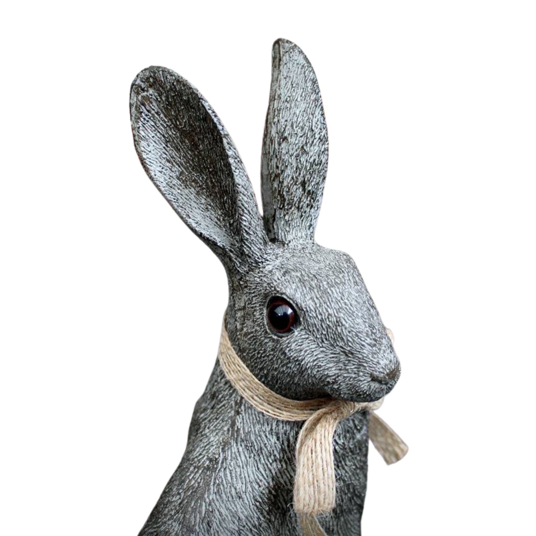 Dekofigur Hase grau H25,5cm
