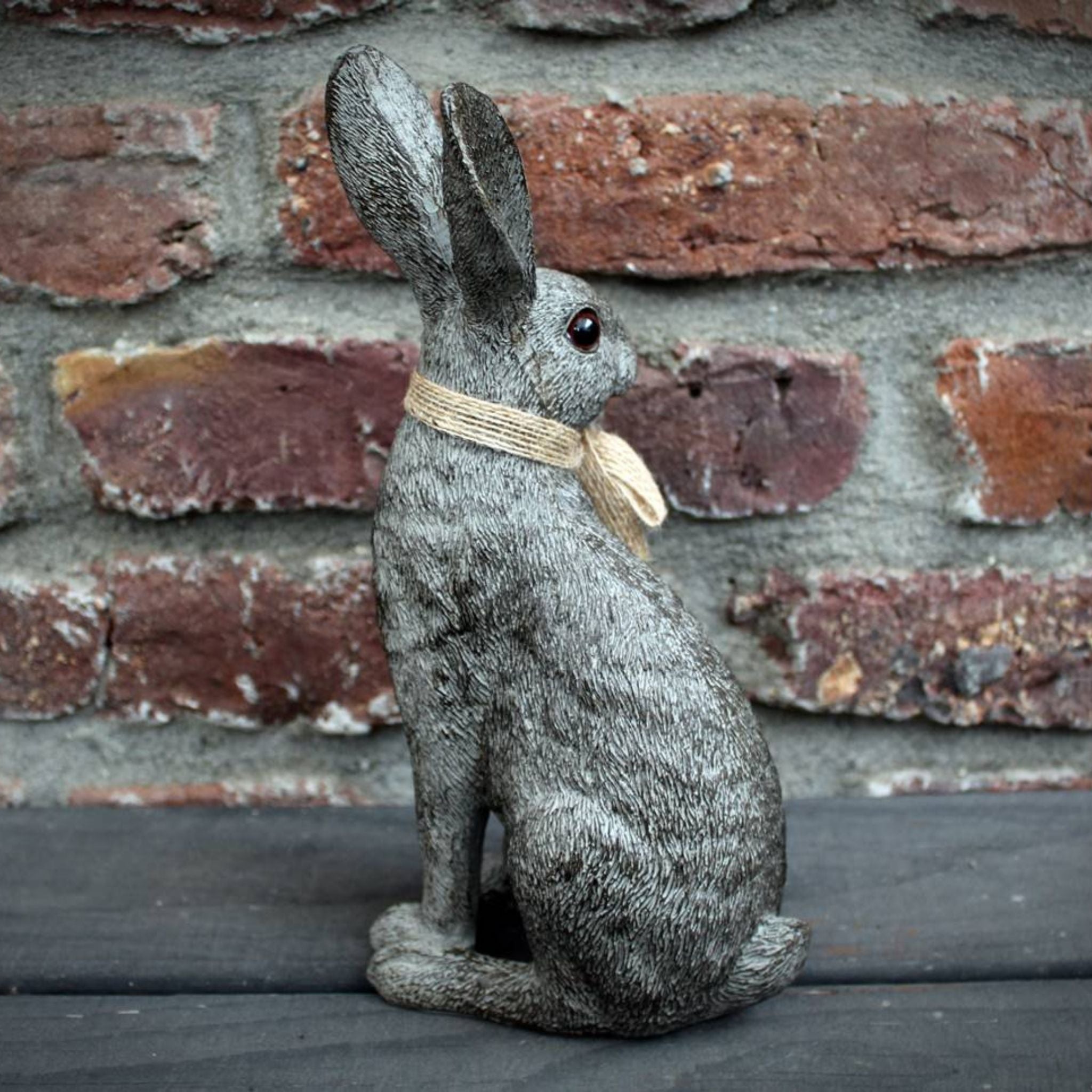 Dekofigur Hase grau H25,5cm