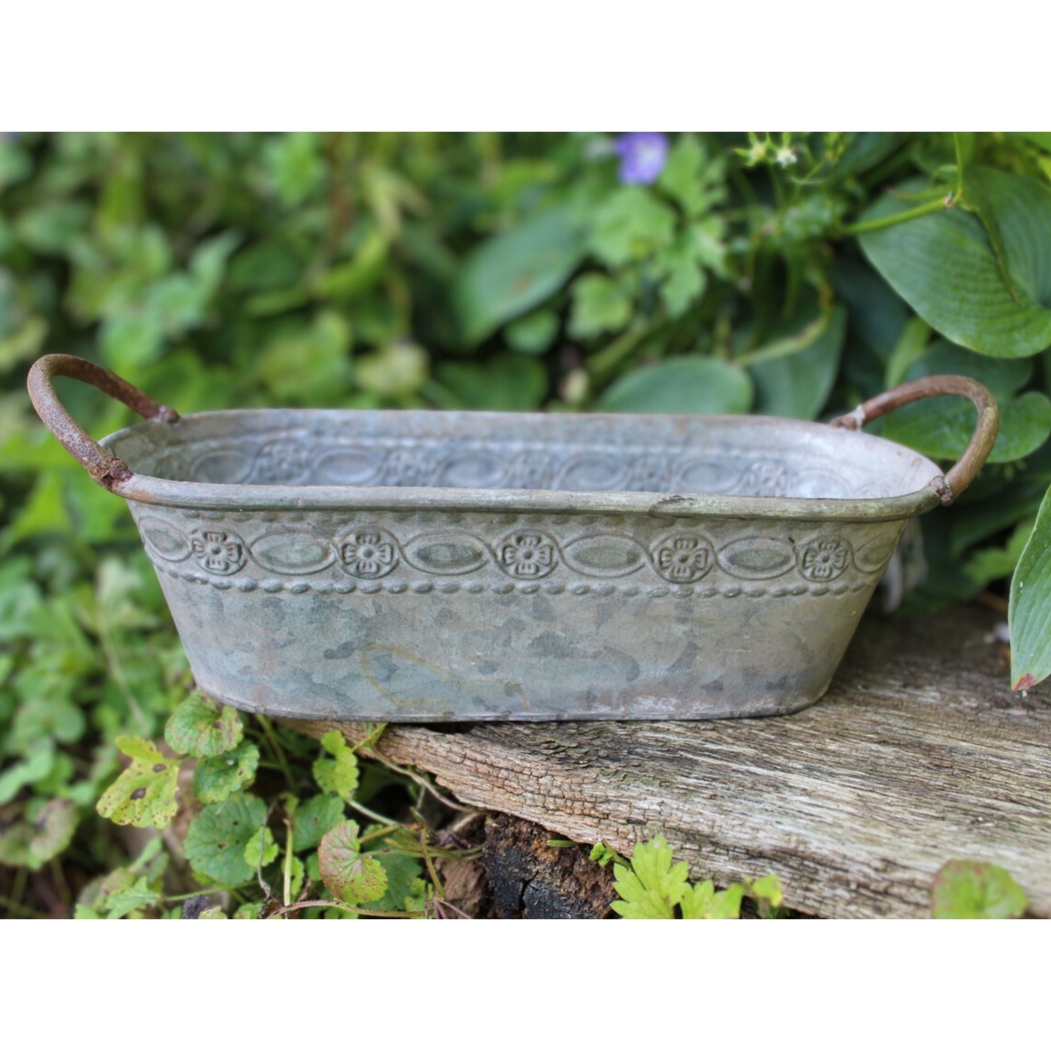 Blumenkasten Zink Shabby – Gweny´s Haus