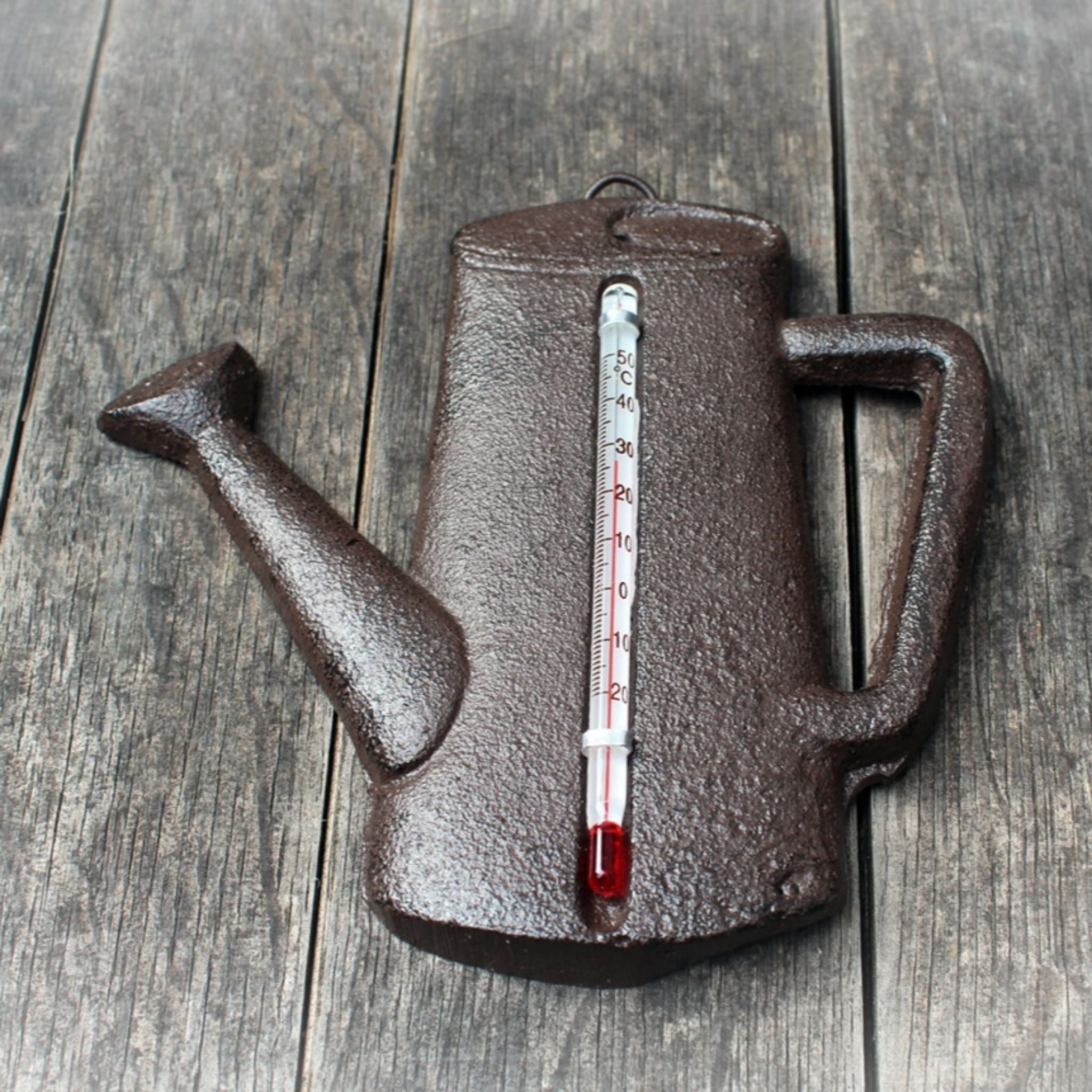Garten Thermometer Gießkanne Gusseisen Gartendeko Landhausstil