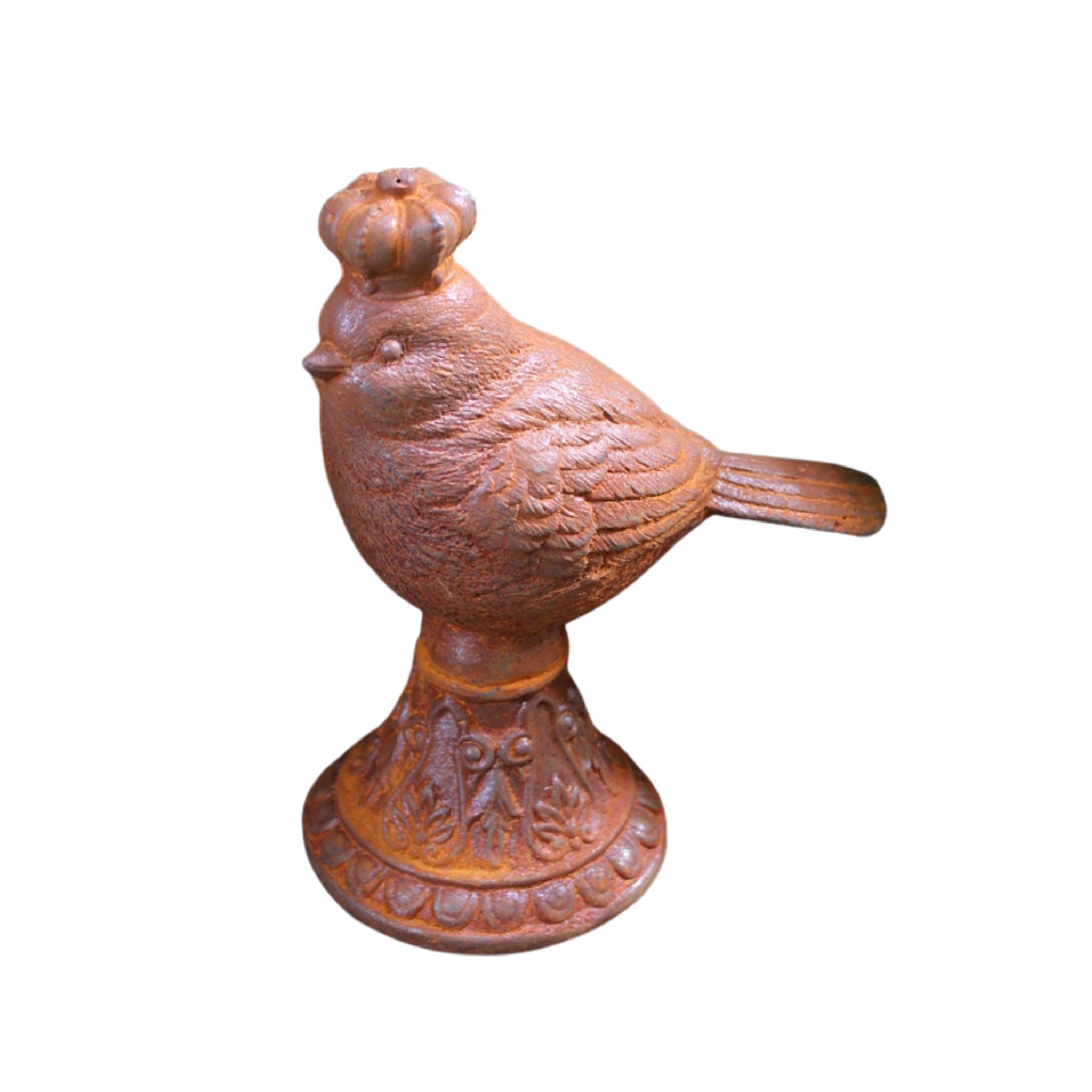 Gartenfigur Edelrost Zaunkönig II