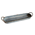 Zink Tablett Kerzenhalter Shabby Chic 50cm