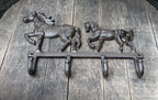 Garderobenleiste Pferde 4 Haken