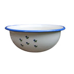 Emaille Schüssel Blümchen im Landhausstil 36cm