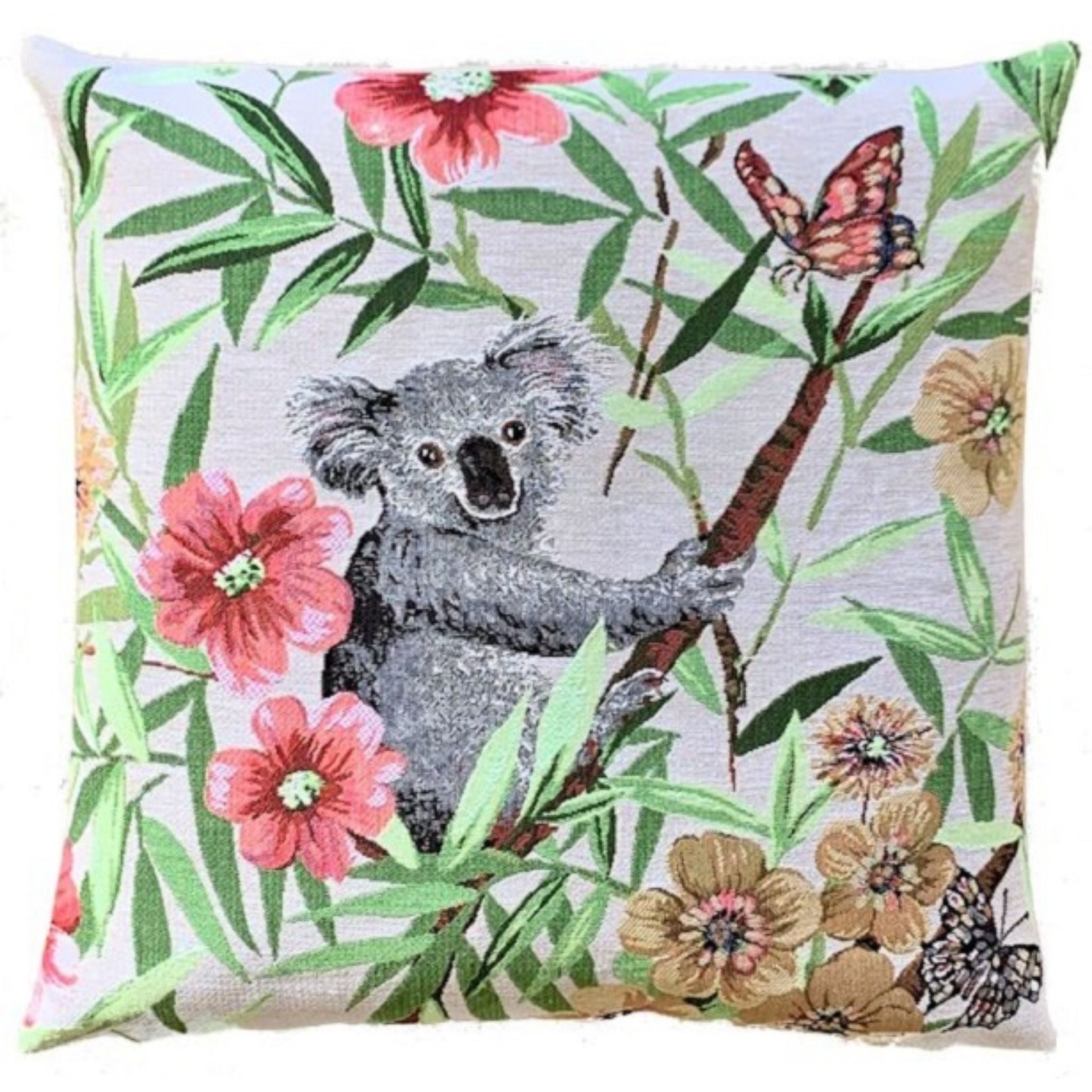 Gobelin Kissen Koala Bär rechts Landhaus Zierkissen