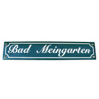 Emaille Schild Bad Meingarten Nostalgie-Look 40cm