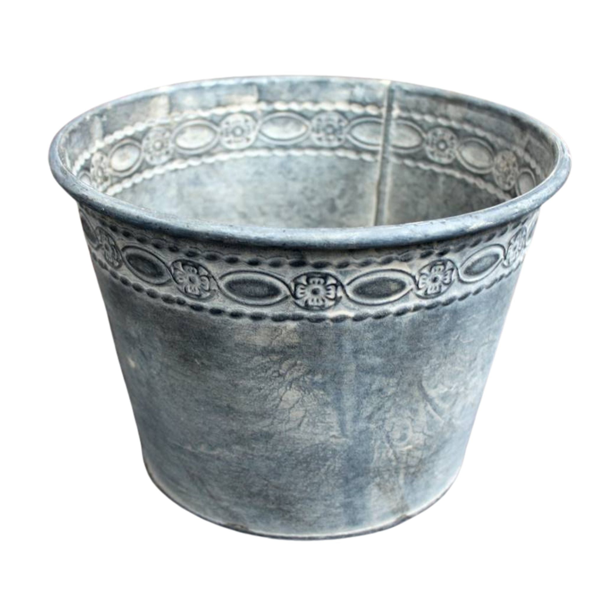 Blumenkübel Zink D24,5cm