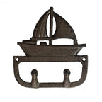 Doppel Wandhaken Segelschiff Boot Garderobe