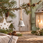 Mini Zinkglocke zum Aufhängen Shabby Chic 5 cm