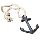 Deko Anker Gusseisen Maritim mit Tau 15cm