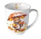 Porzellan Tasse Teddybär mit Regenschirm 0,4L