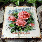 Shabby Blechschild Rosen Nostalgie Retro
