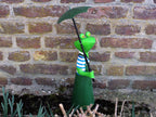Gartenfigur Frosch mit Schirm
