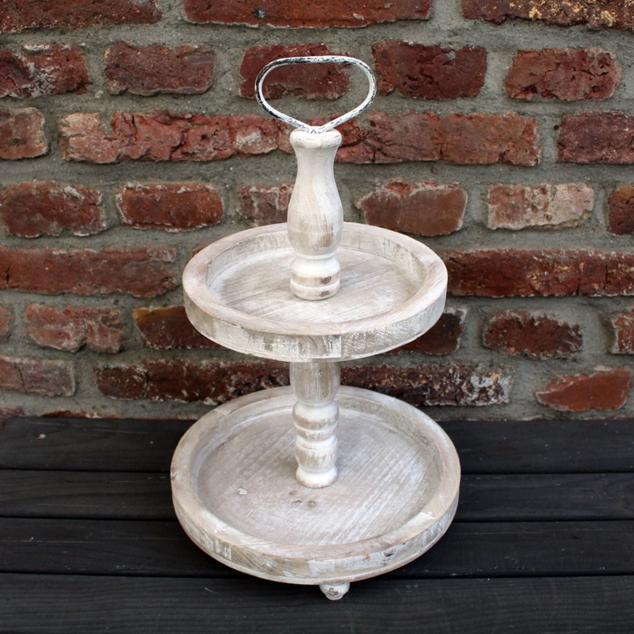 Vintage Etagere H50cm rustikal Used-Look Tischdeko