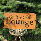 Rostschild Grill & Chill Lounge groß Landhausstil 46x23cm