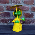Zaunhocker Frosch mit Regenschirm maritim H26cm
