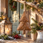 Deko Tannenbaum Rost zum Aufhängen 20 cm