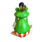 Gartenfigur Froschkönig mit Fernrohr