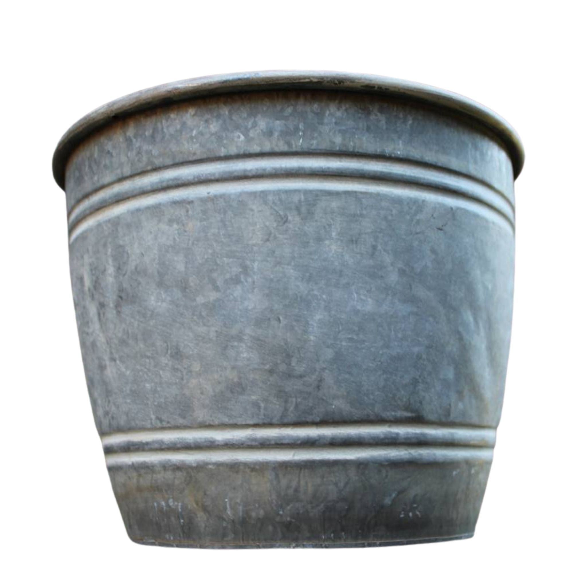Zink Pflanztopf Vintage Landhaus Stil H21cm