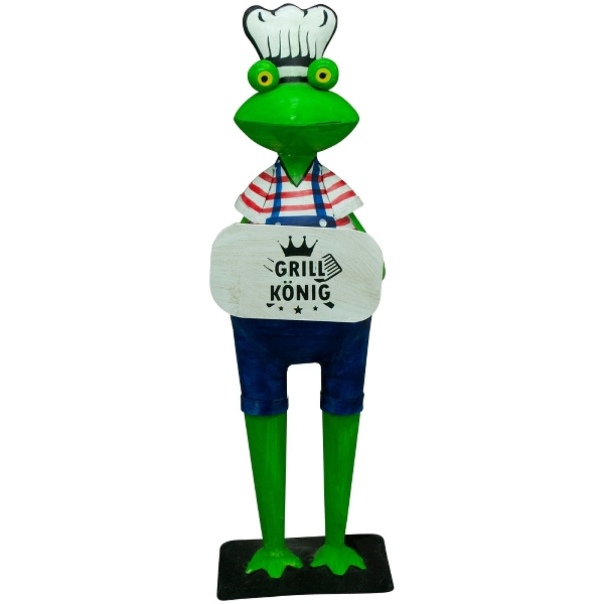 Gartenfigur Frosch Grillen
