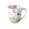 Porzellan Tasse Bunte Schmetterlingswiese 0,4L