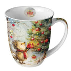 Porzellan Tasse Igel Weihnacht 0,4 L
